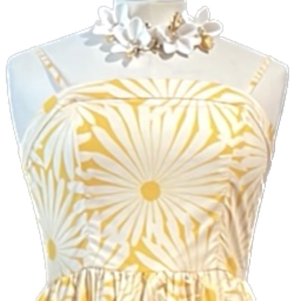 Flora Bea big floral cotton sateen maxi gown spaghetti straps are detachable-NWT - Picture 2 of 16